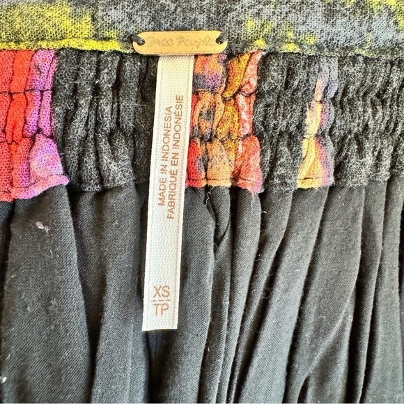 Free People Painted Stripe Mini Sleeveless Trapeze Swing Womens Size XS Colorful - Picture 13 of 14